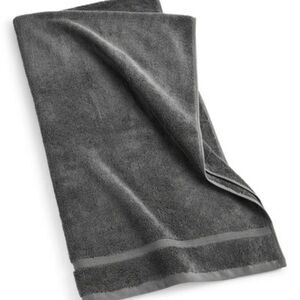 Oake Cotton Tencel Hand Towel, Charcoal